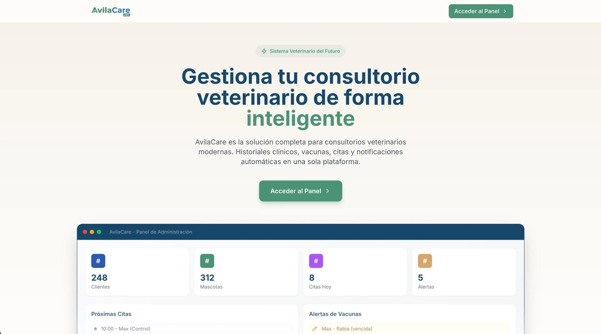 AvilaCare - App Web y Móvil para Veterinarios
